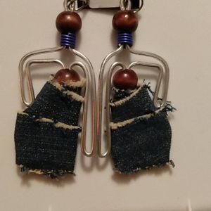 Silver Lady with Blue Jean Skirt/SOLD